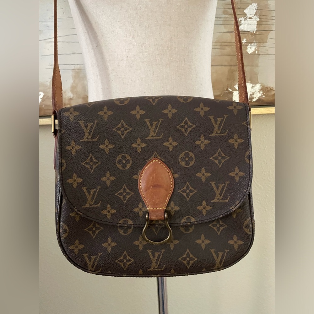 Authentic 80’s Louis Vuitton Monogram Saint Cloud GM crossbody bag purse w/ COA